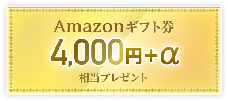 Amazonギフト券 4,000円 プラスアルファ 相当プレゼント